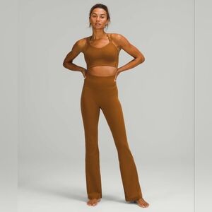 Lululemon Groove Pant Flare Super High-Rise *Nulu In Copper Brown Size 4